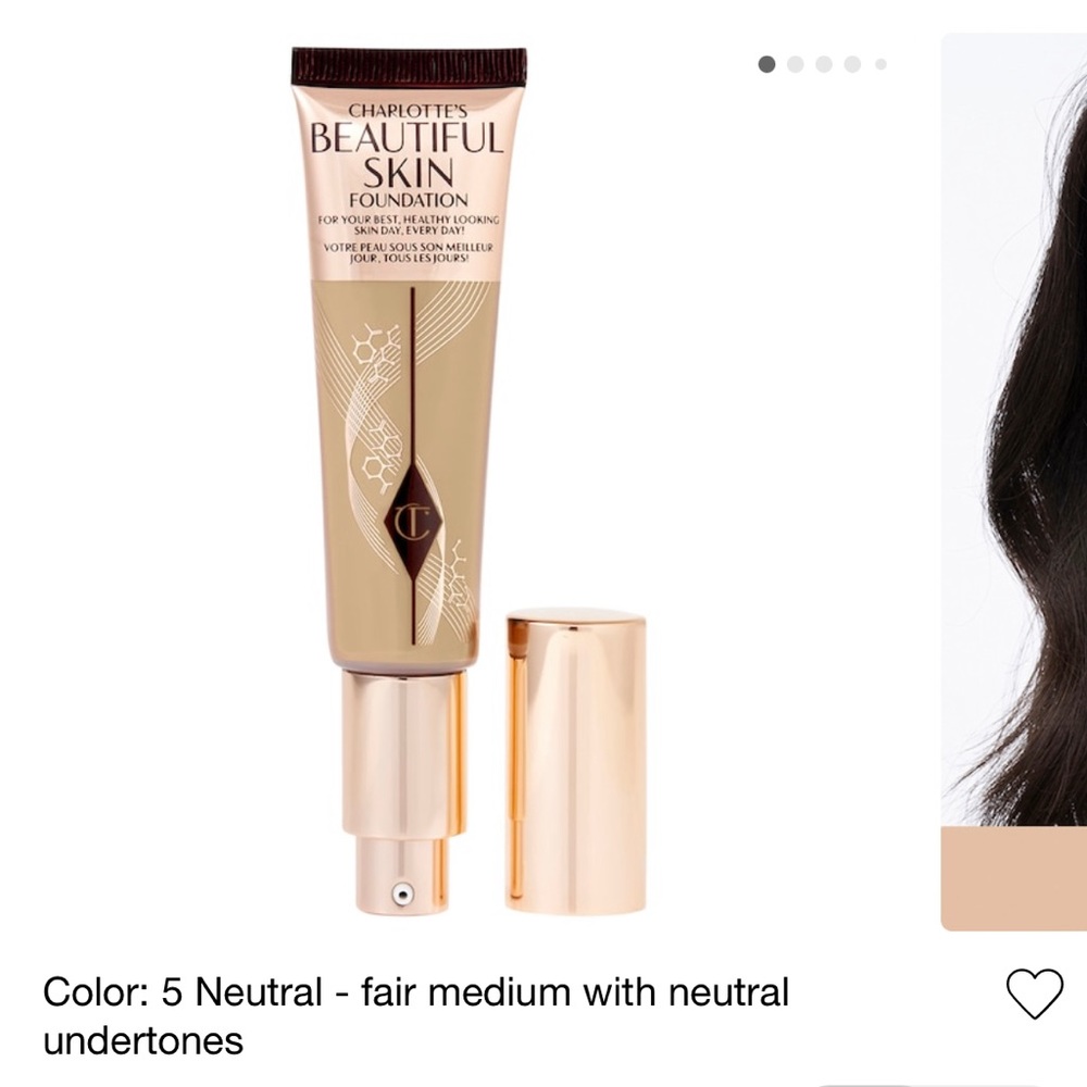 Charlotte Tilbury Beautiful Skin Foundation Shade 5